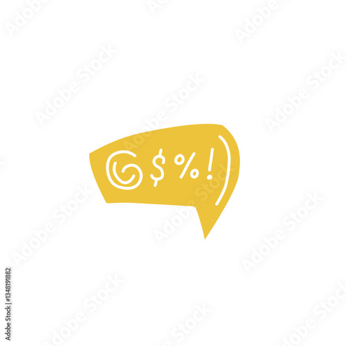 Swear word speech bubble vector