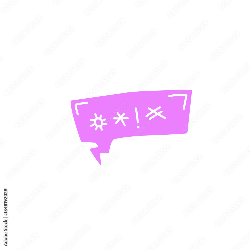 Swear word speech bubble vector Swear word speech bubble vector