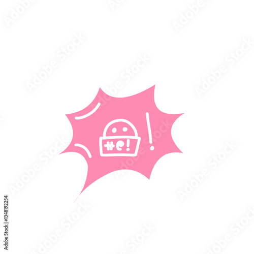 Swear word speech bubble vector
