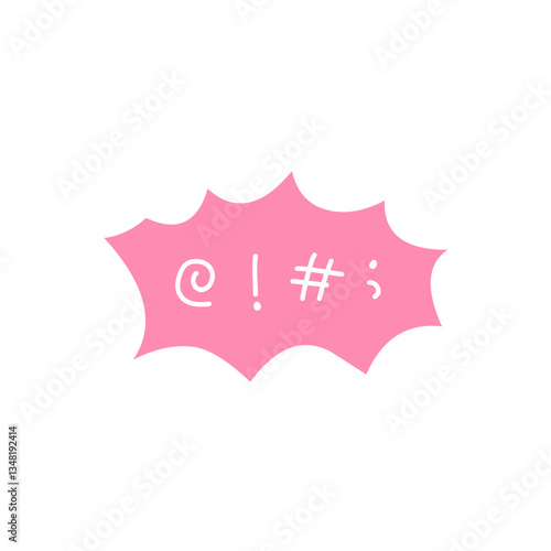 Swear word speech bubble vector