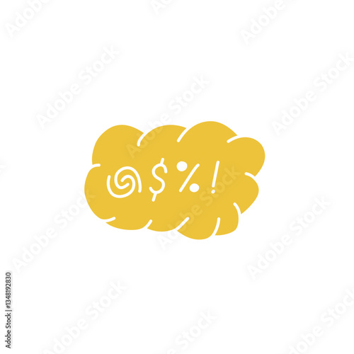 Swear word speech bubble vector