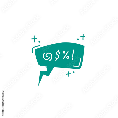 Swear word speech bubble vector