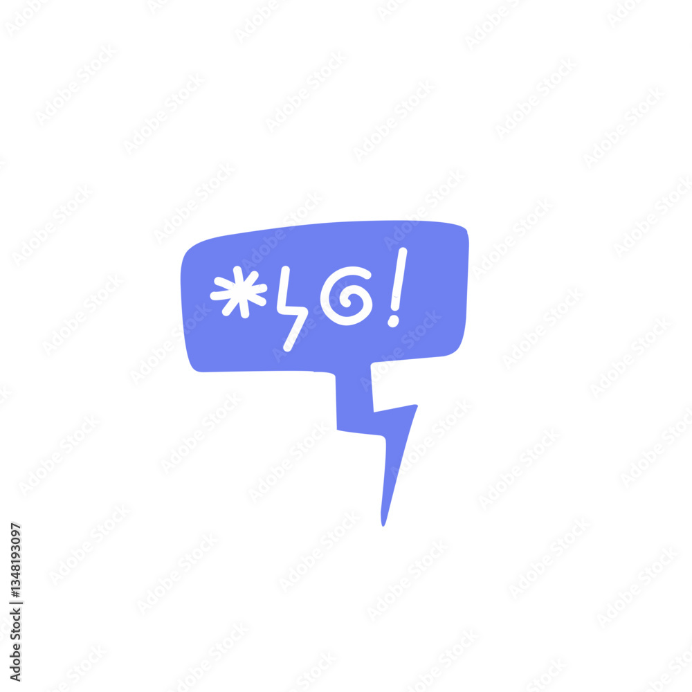 Swear word speech bubble vector Swear word speech bubble vector