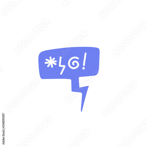 Swear word speech bubble vector