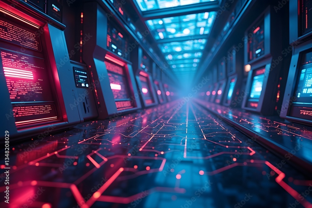 Fototapeta premium Artificial Intelligence Concept Internet Technology Business Machine Learning.