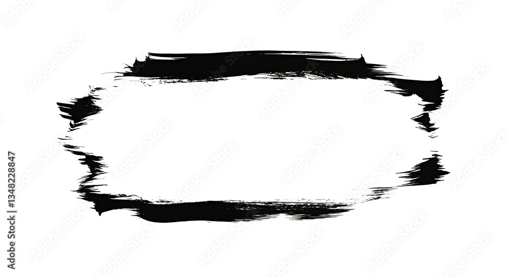 Black Paint Stroke Brush Texture on Transparent Background for Design Black Paint Stroke Brush Texture on Transparent Background for Design