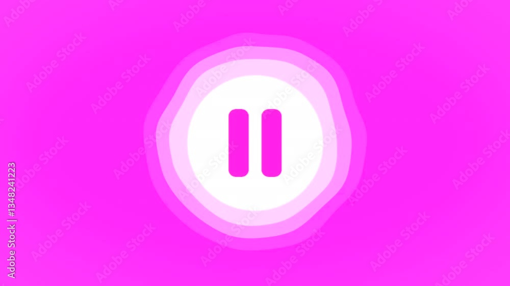 A vibrant pink pause symbol featuring glowing effects that create a stunning visual impact. Motion A vibrant pink pause symbol featuring glowing effects that create a stunning visual impact. Motion