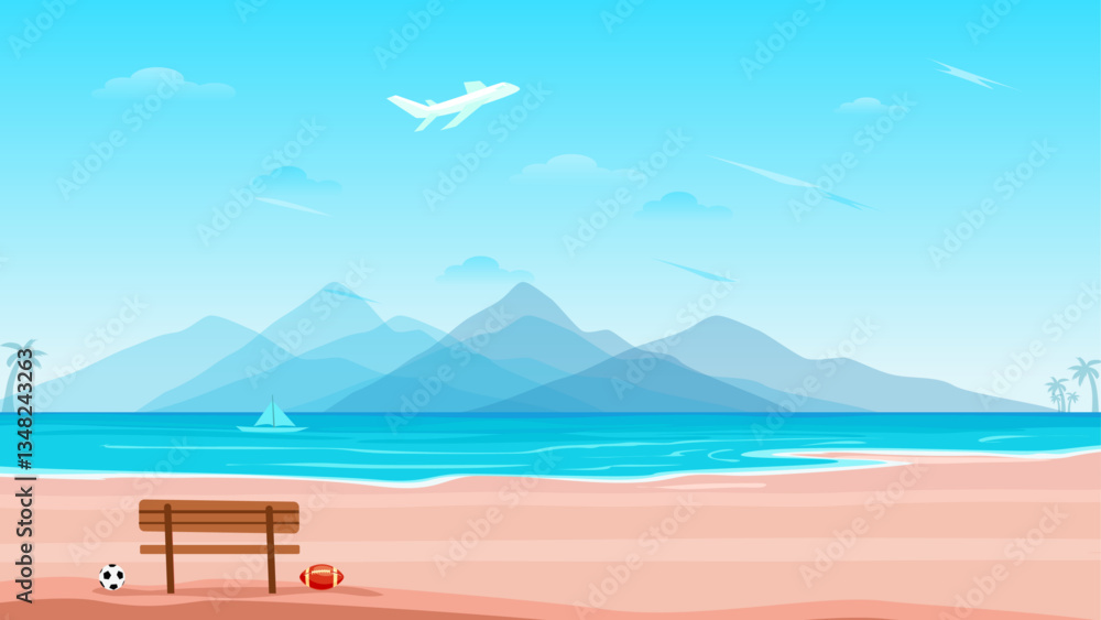 Naklejka premium mac wallpaper, vector illustration for web, presentation slides, print, etc