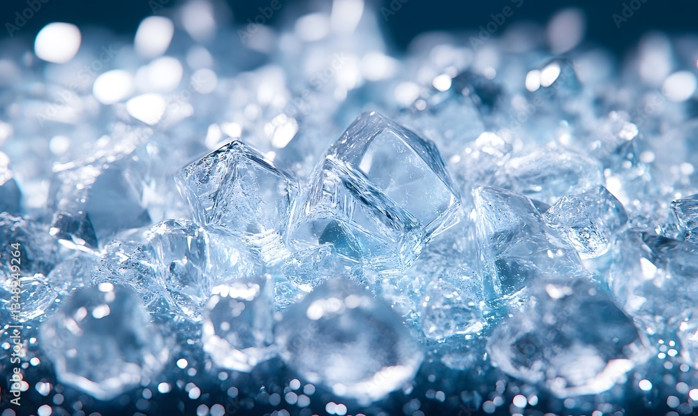 Abstract floating crystalline droplets, resembling water droplets and gemstone fragments, Generative AI Abstract floating crystalline droplets, resembling water droplets and gemstone fragments, Generative AI