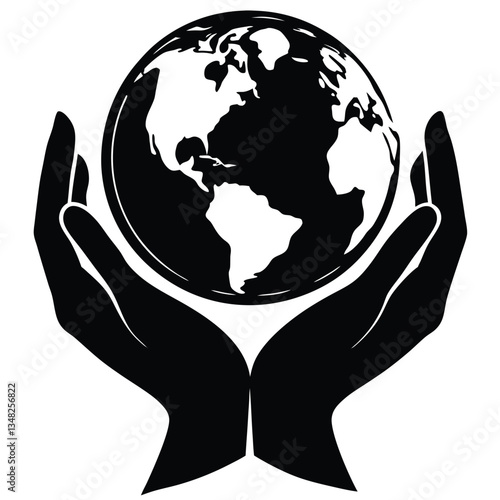 hands holding earth