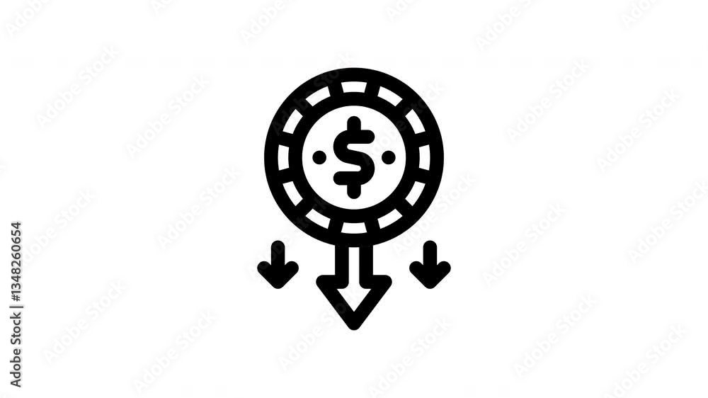 decrease animated icon decrease animated icon