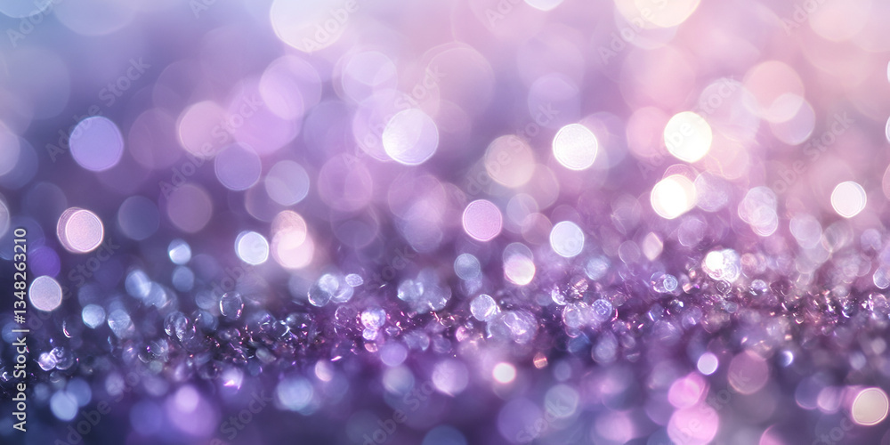 Sparkling Purple Glitter with Soft Bokeh Effect Sparkling Purple Glitter with Soft Bokeh Effect