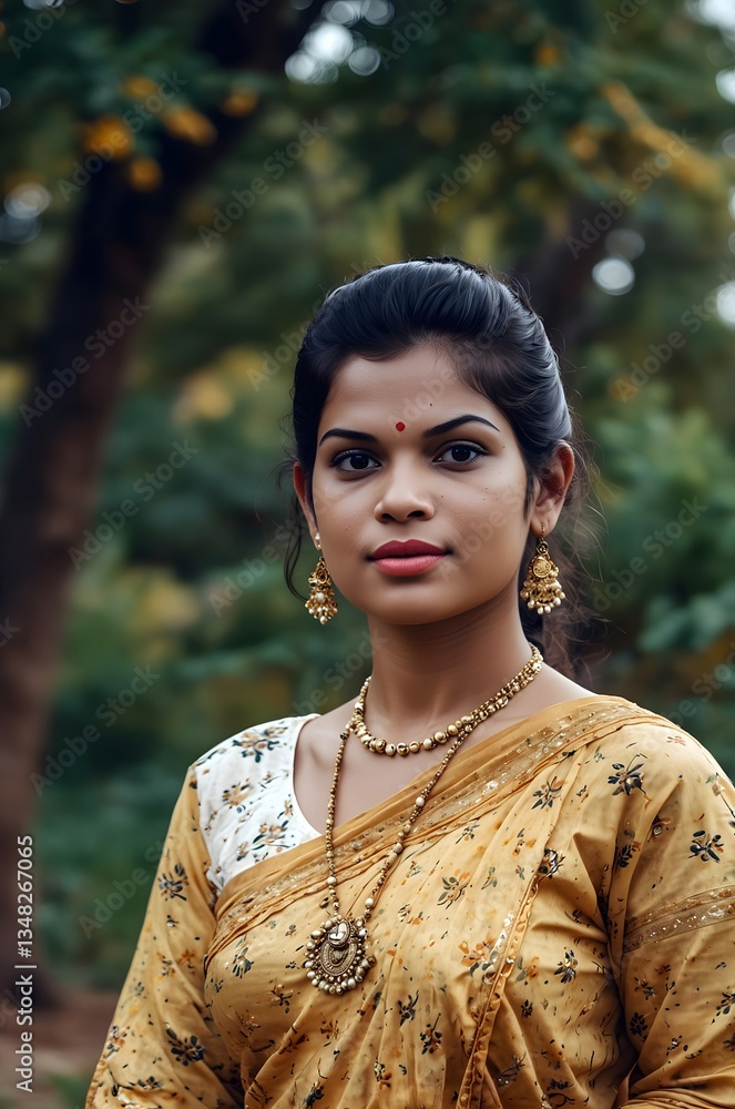 Beautiful Woman in natural garden Beautiful Woman in natural garden