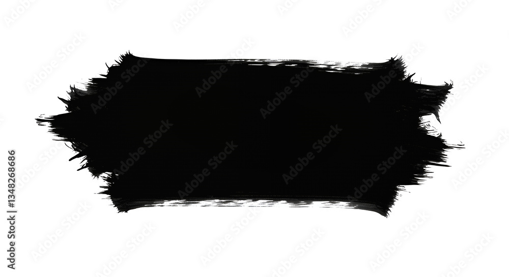 Black Paint Stroke Illustration on Transparent Background for Design Black Paint Stroke Illustration on Transparent Background for Design