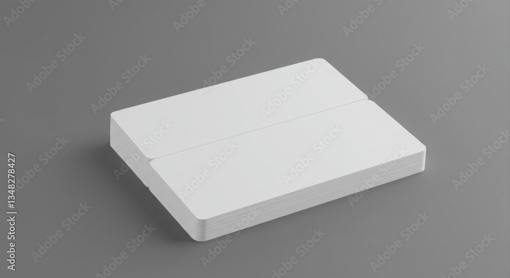 Blank business cards stack mockup. Blank business cards stack mockup.