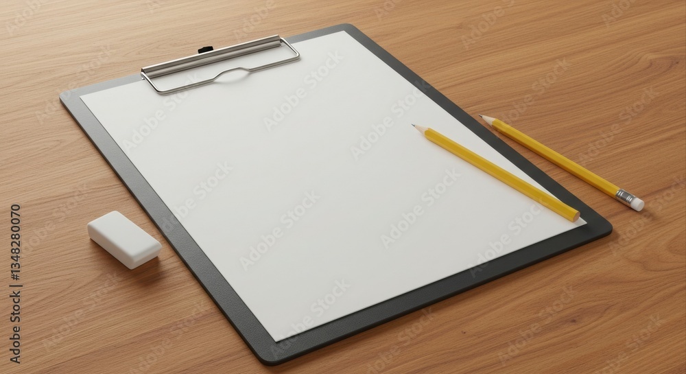 Blank clipboard ready for notes. Blank clipboard ready for notes.