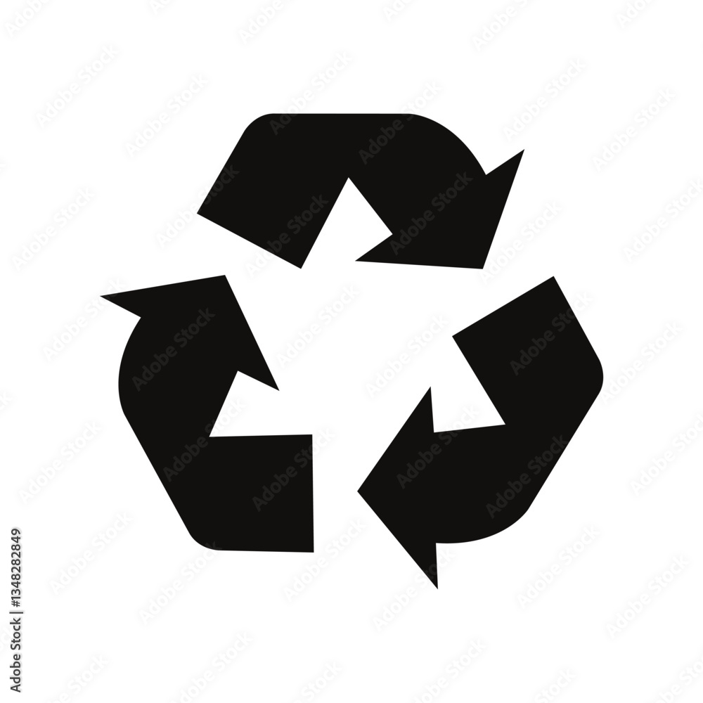 Vector recycle sign Vector recycle sign