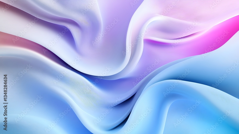 Obraz premium Soft wavy lines forming an elegant gradient, abstract fluid motion background for business concepts
