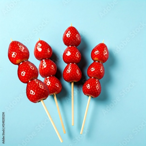 sweet strawberry tanghulu 