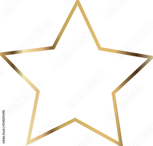 gold star on white background
