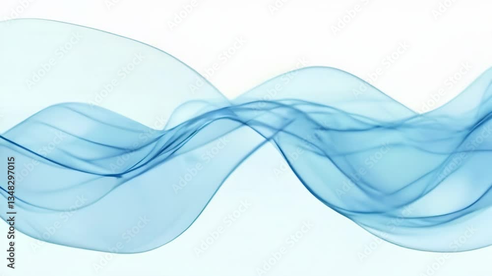 Blue waves create a calming visual effect in a serene setting Blue waves create a calming visual effect in a serene setting
