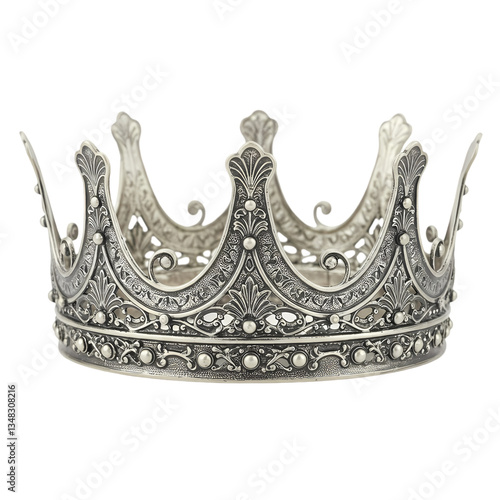 Wallpaper Mural Silver Crown: Regal Headpiece on Transparent  background Torontodigital.ca