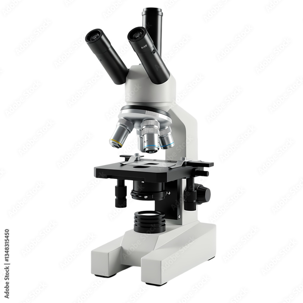 Microscope Image: Science Lab Equipment on Transparent  background