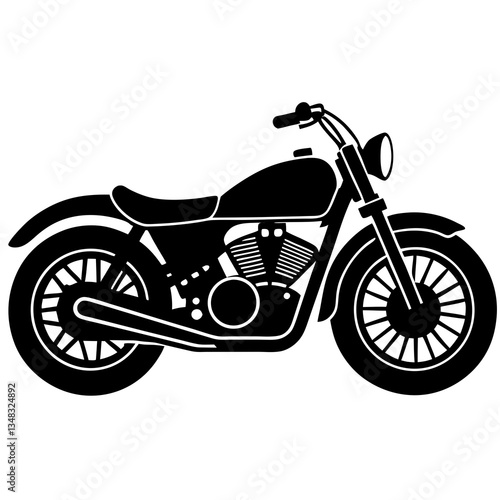 motorcycle isolated on white background
