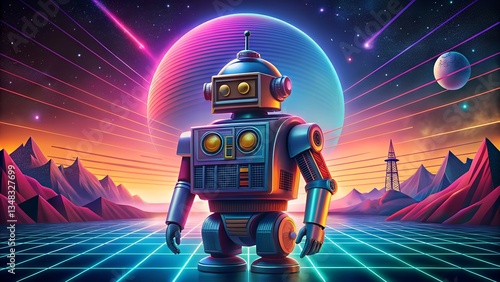 robot in space