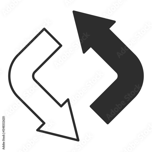 回転する矢印アイコン