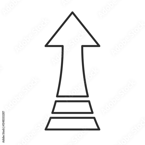 上昇する矢印アイコン