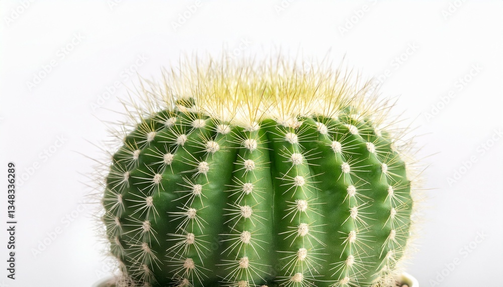 green cactus with many white spots isolated on white background desert plant green cactus with many white spots isolated on white background desert plant
