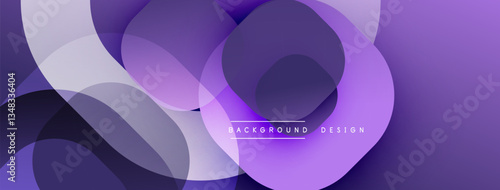 Abstract background with layered translucent gradient shapes