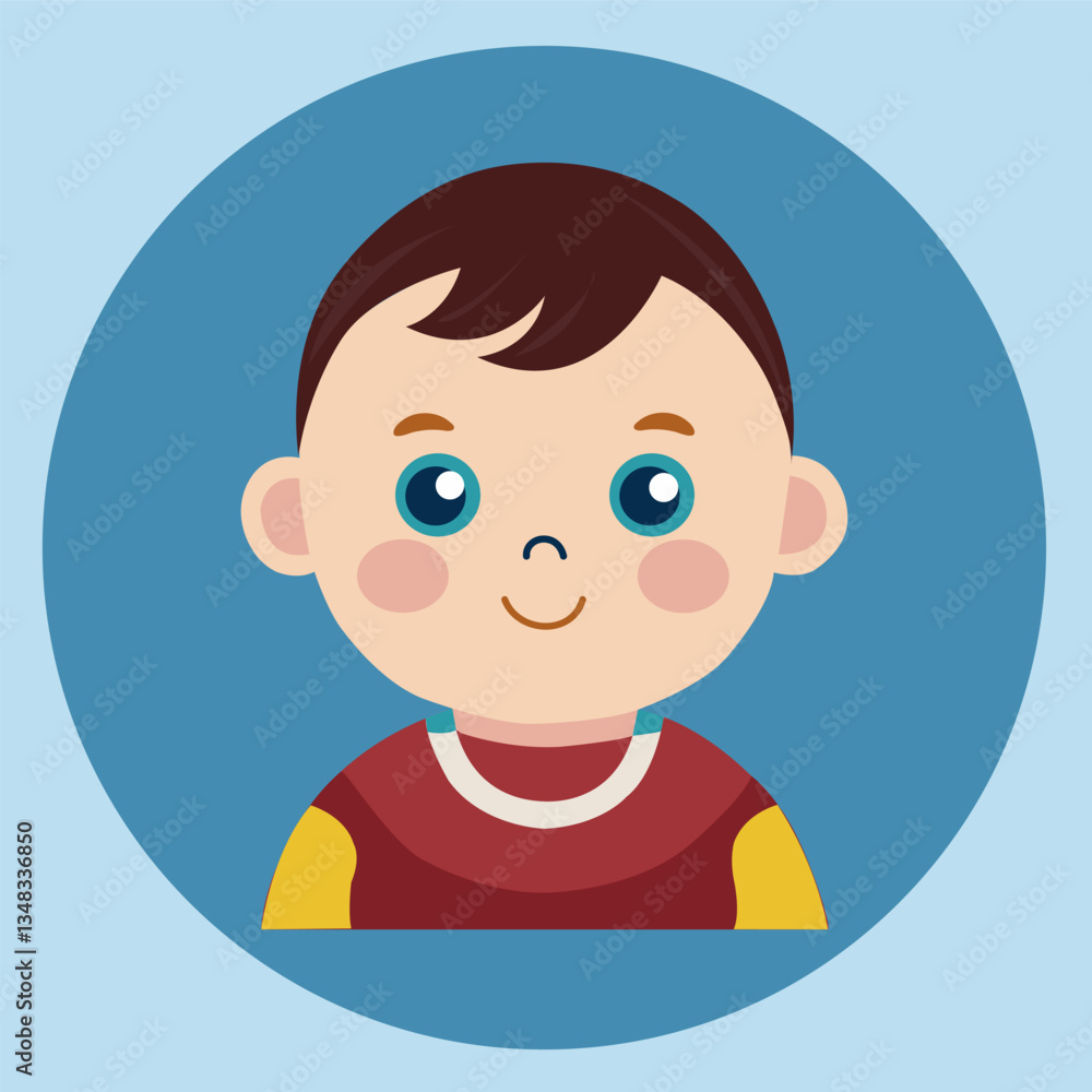 baby vector with baby image baby vector with baby image