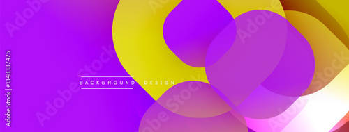 Abstract background with layered translucent gradient shapes