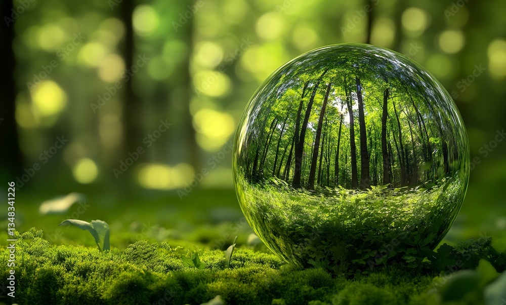 3D glass globe floating in the air with a forest inside, green background, the forest is reflected on the sphere, 2048x1536 pixels. --ar 128:77 --v 6.1 Job ID: a7ca8655-60d9-4524-9b75-688da64fb806 3D glass globe floating in the air with a forest inside, green background, the forest is reflected on the sphere, 2048x1536 pixels. --ar 128:77 --v 6.1 Job ID: a7ca8655-60d9-4524-9b75-688da64fb806