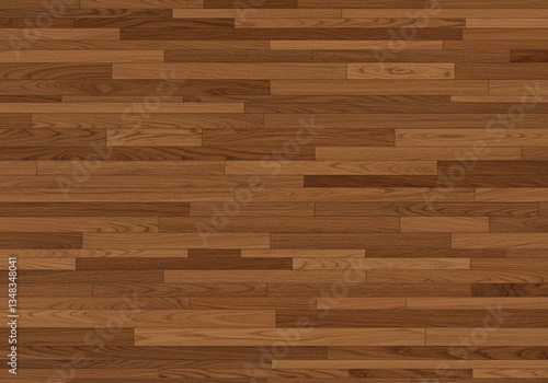 Wood flooring texture: a detailed image showcasing the grain and color variations of hardwood planks