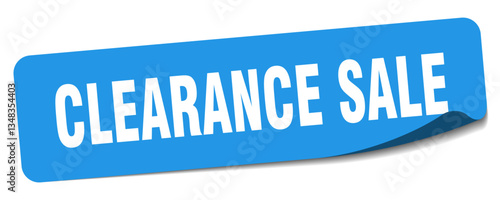 clearance sale sticker. clearance sale label