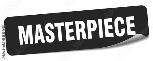 masterpiece sticker. masterpiece label