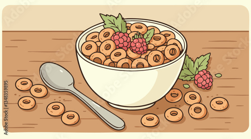 Flat Design Morning Meal