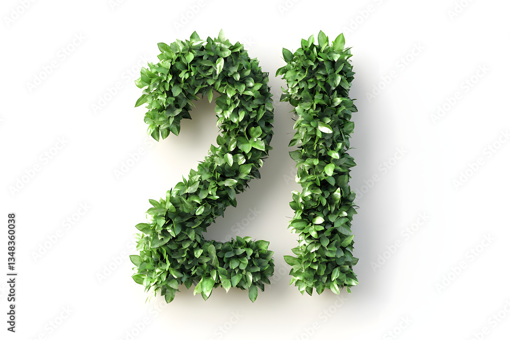 Green Leaves Form Number Twenty-One Green Leaves Form Number Twenty-One