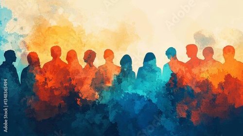 Creative representation of collaboration and active citizenship through art.