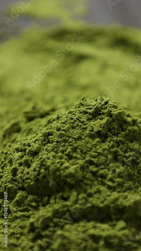 green tea powder on the ground