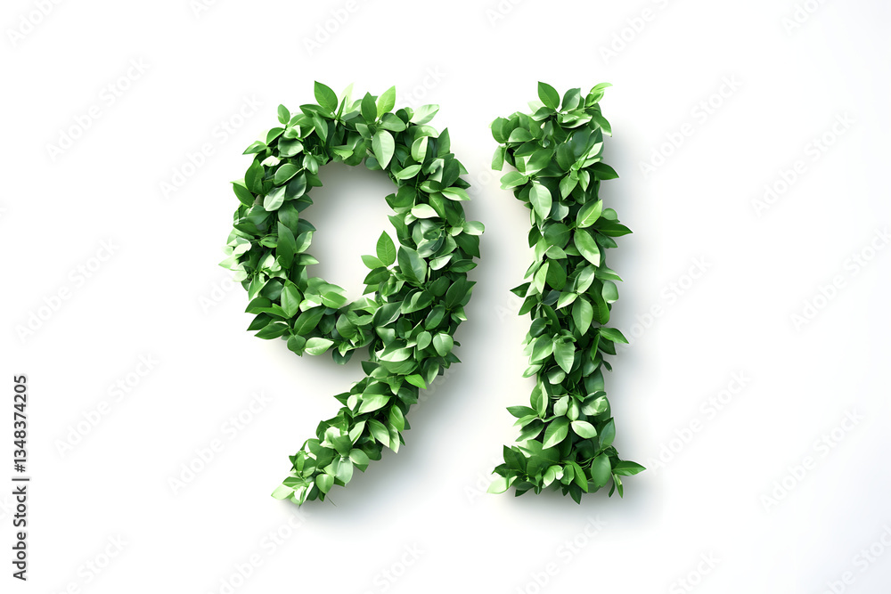 Green Leaves Form Number Ninety-One Green Leaves Form Number Ninety-One