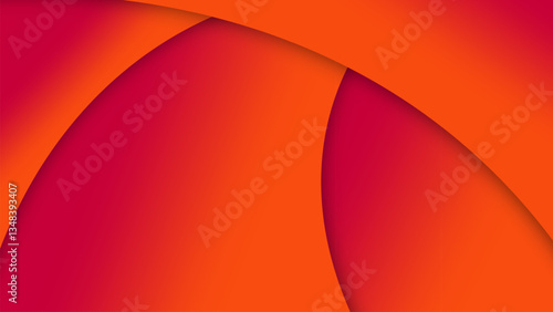 Abstract Wavy Pattern with Vibrant Red and Orange Gradient Colors