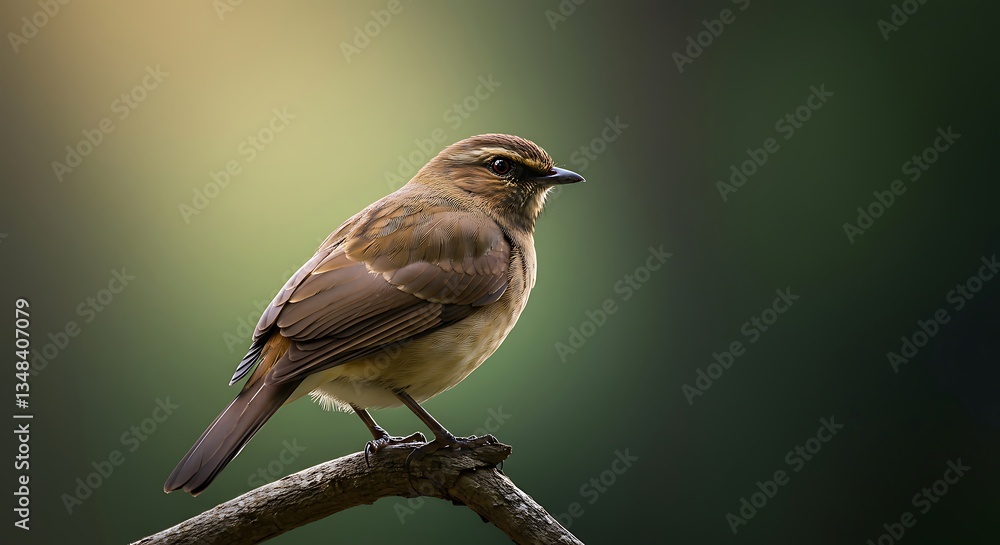 Brown Bird Perched on Branch Nature Photography Brown Bird Perched on Branch Nature Photography