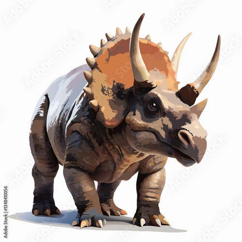 rhino on white