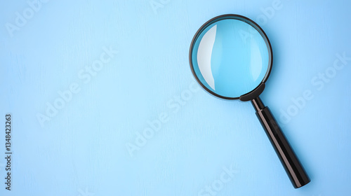 Searching for house lodging and property with a magnifying glass, focusing on finding the best options and details.
