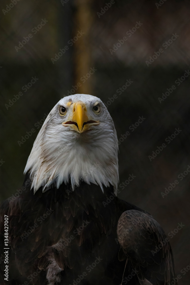 Obraz premium The Bald Eagle (Haliaeetus leucocephalus) portrait