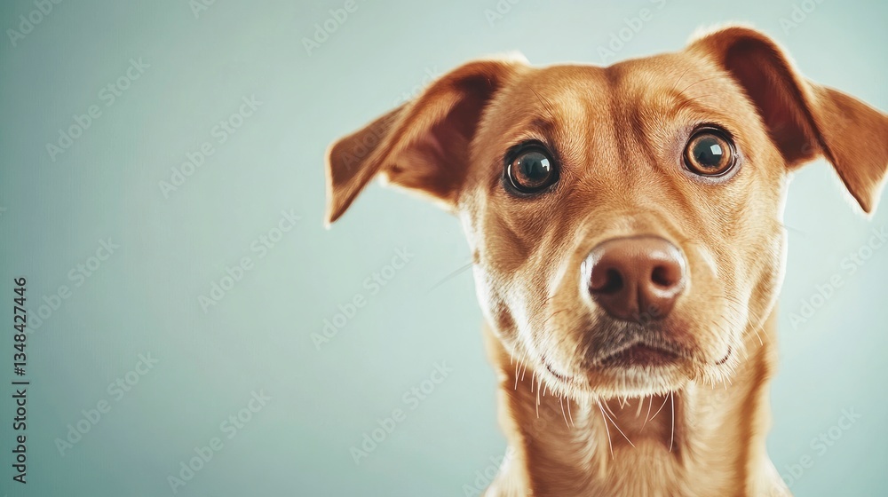 Close-up of a Cute Dog Looking Intently at the Camera Close-up of a Cute Dog Looking Intently at the Camera